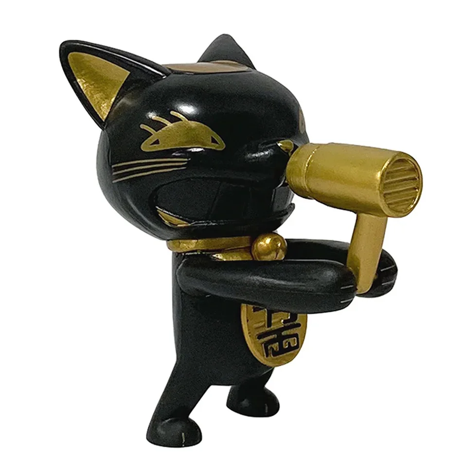 New Anime Dandadan Figure Turbo Granny The Lucky Cat Model toy doll Aciton Figure Desktop Car Ornaments Tea Pet