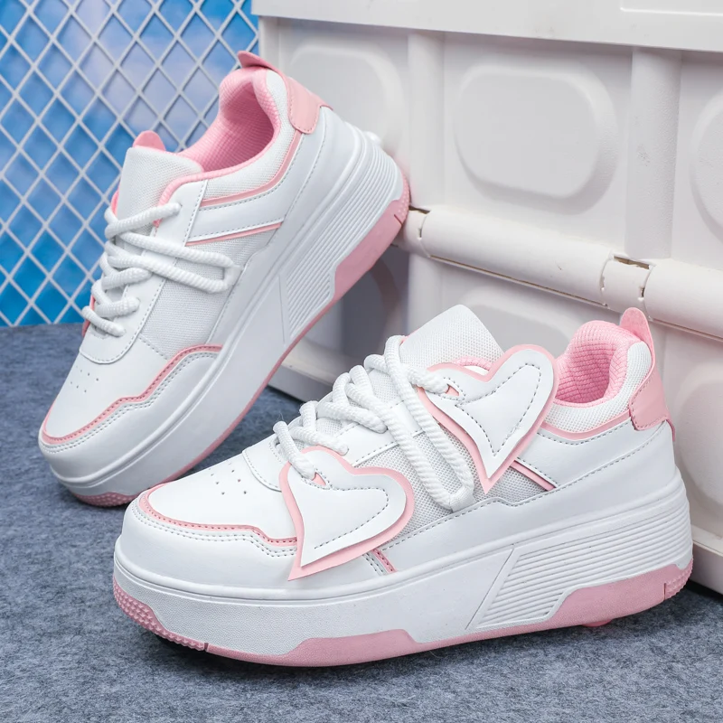 

Heelys for Kids: Winter Fall New Warm Invisible 4-Wheel Retractable Roller Shoes (Boys & Girls)