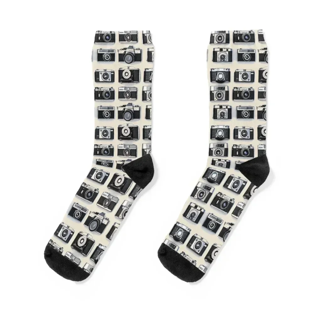 Vintage Cameras Socks New year's custom Boy Child Socks Women's