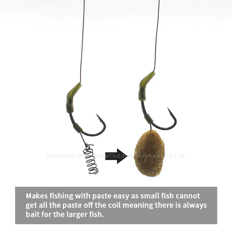 20 Stück Karpfenangelzubehör, Paste-Coils für Hair Rig, Groundbait, Karpfen, Coarse Method Feeder, Angelausrüstung – Detail 6