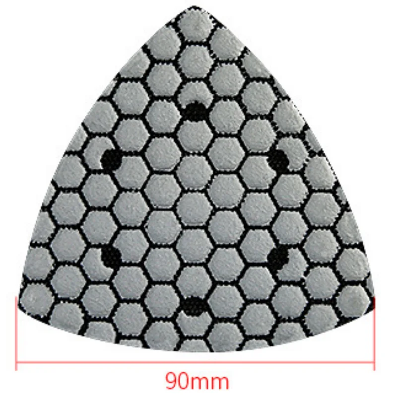 7 قطعة/المجموعة 90 مللي متر مثلث منصات التلميع الجافة للجرانيت الرخام الخرسانة حجر الرملي منصات تلميع أقراص