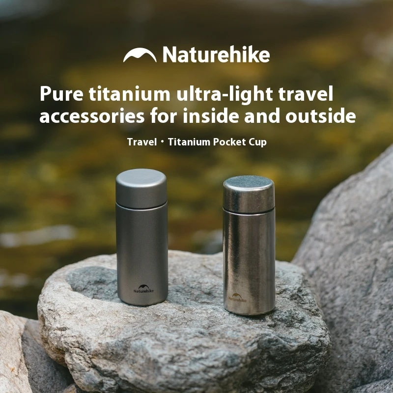 

Термокружка Naturehike из чистого титана, 200 мл, для кемпинга, портативная, миниатюрная, карманная, двухслойная, для чая и кофе