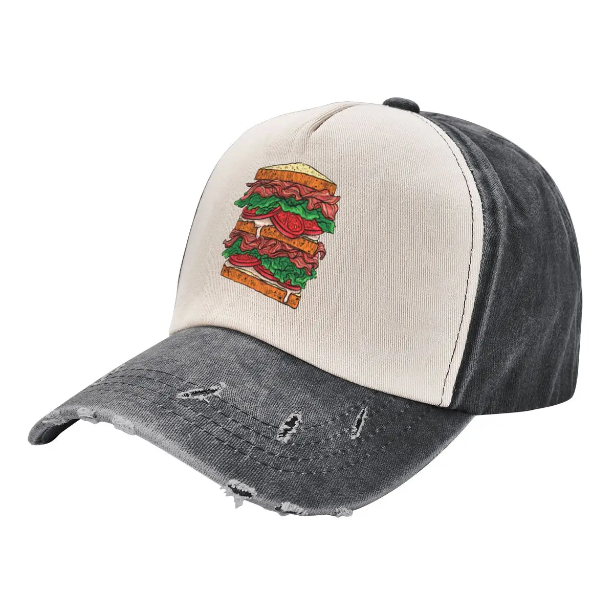 Triple Decker Bacon Sandwich Baseball Cap Rugby Luxury Brand Luxury Woman Men's