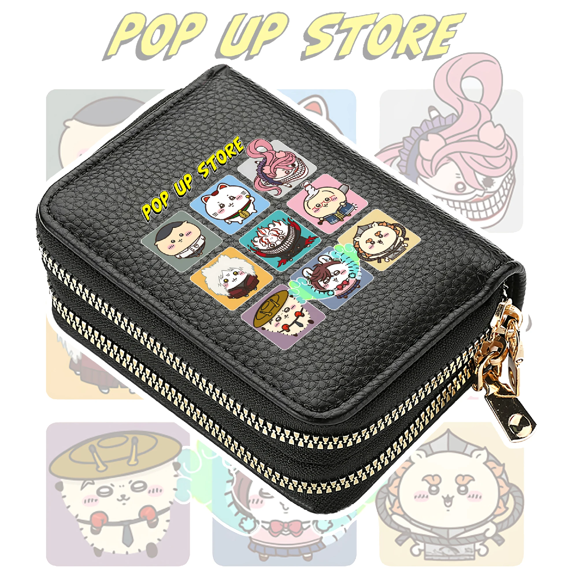 

Anime Dan Da Dan Ayase Girls Double Zipper Cute Short Wallet Cartoon Card Holder Coin Purse Small Change Clutch Bag Money Pocket