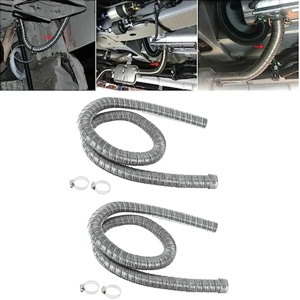 

2PCS 24mm Diesel Heater Exhaust Pipe 200cm For WEBASTO And For EBERSPACHER Diesel Parking Air Heaters