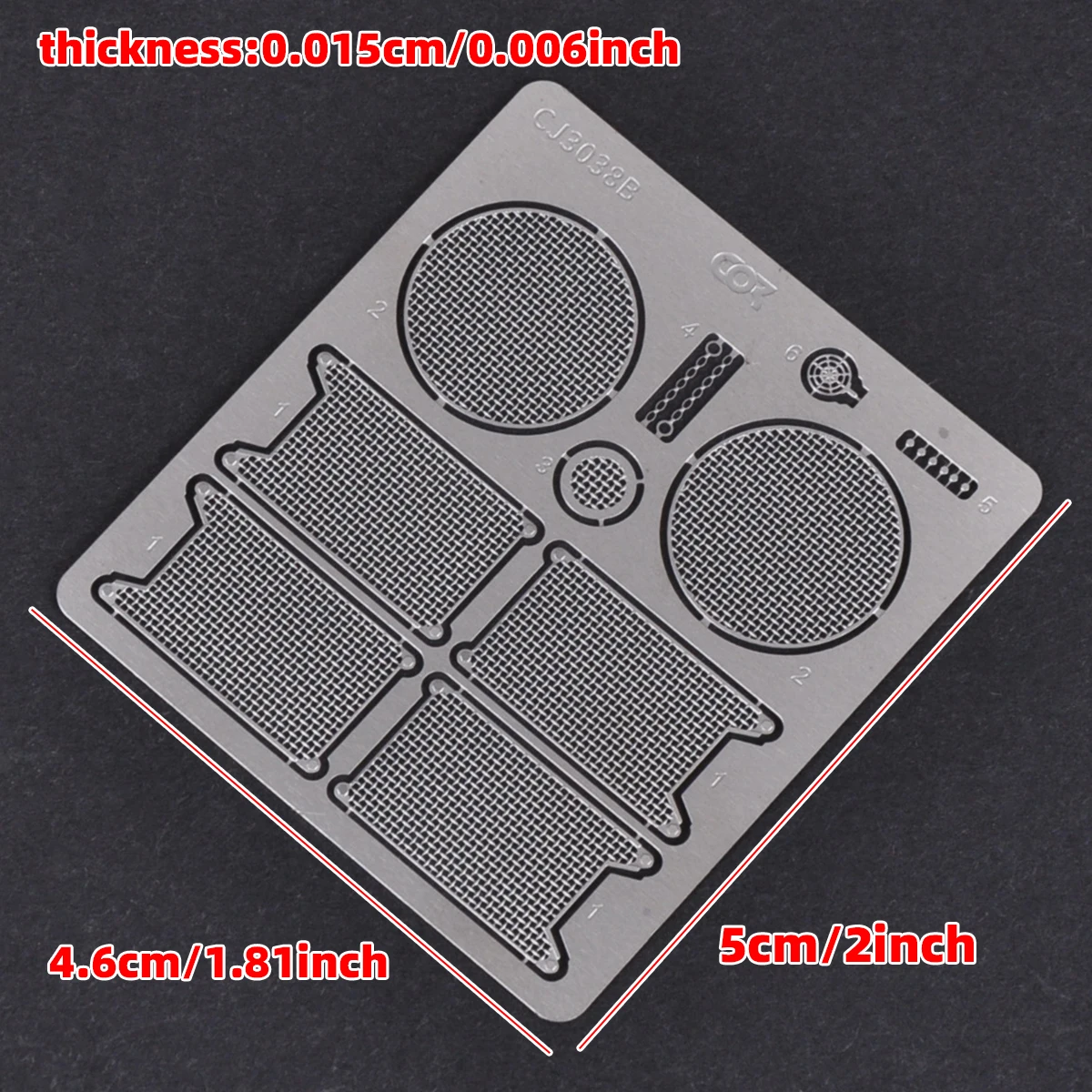 1/35 Scale Model Kit Diorama Miniature PE Tank King Tiger II Upgrade Parts Unpainted Intake Grille Exhaust Universal DIY