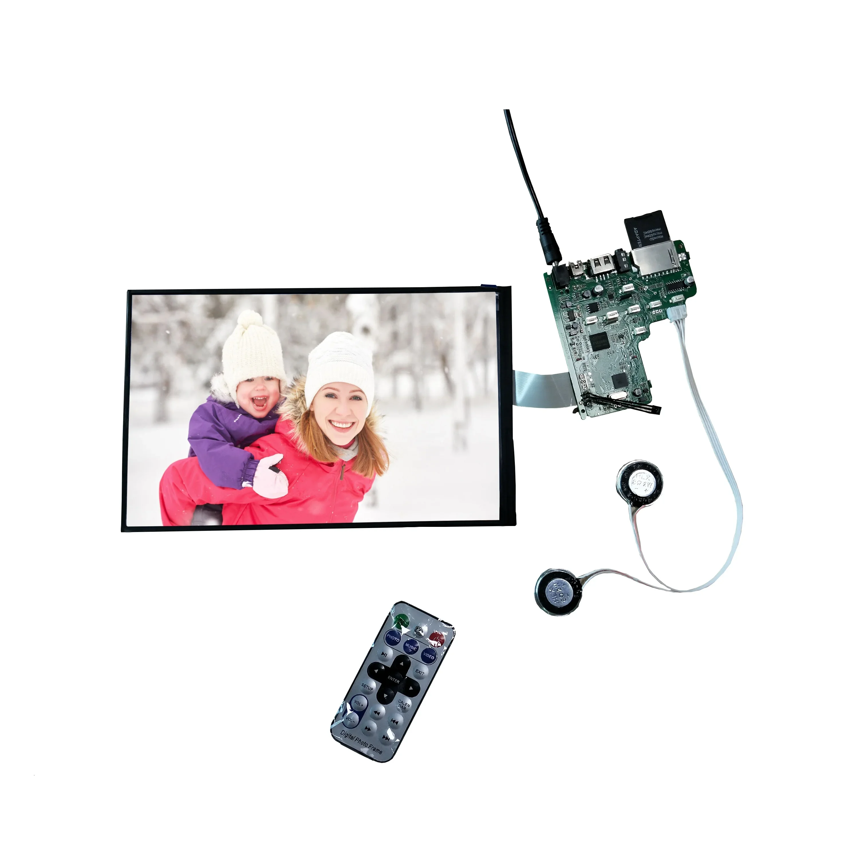 10 Inch IPS Led Advertising Screen Display Decoder Board Picture Video Advertising Player