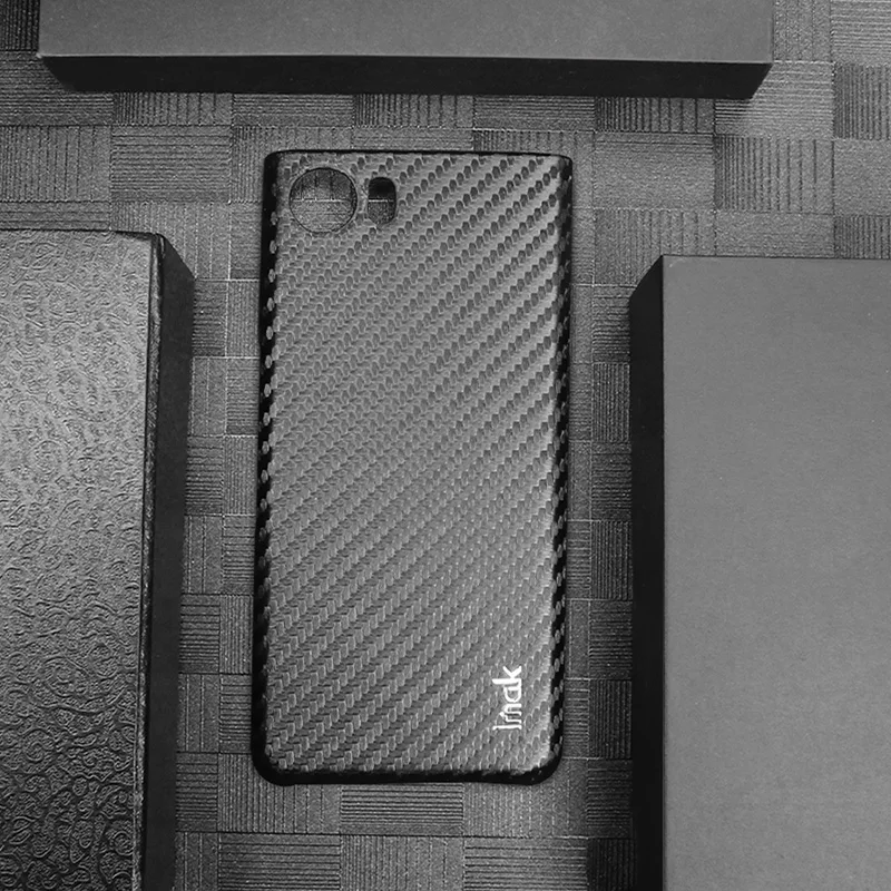 KEYone DTE K70 IMAK Carbon Fiber Pattern Back Panel for Blackberry DTEK70 Case Phone Black Berry DTEK70 KEY One Shockproof Cover