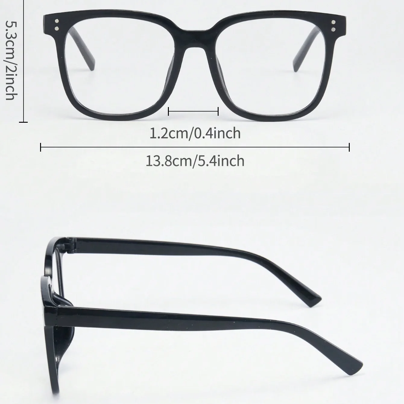 1 قطعة نظارات عادية للجنسين نمط جديد خمر إطار كبير برشام تصميم شخصية متعددة الاستخدامات عادية مريحة رؤية واقية f #5