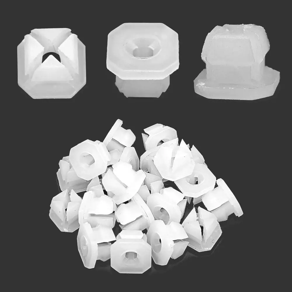 50pcs White Bracket Clip Car Accessories Parts 3347347 3919773 Clip Nylon Clip Replacement For Car