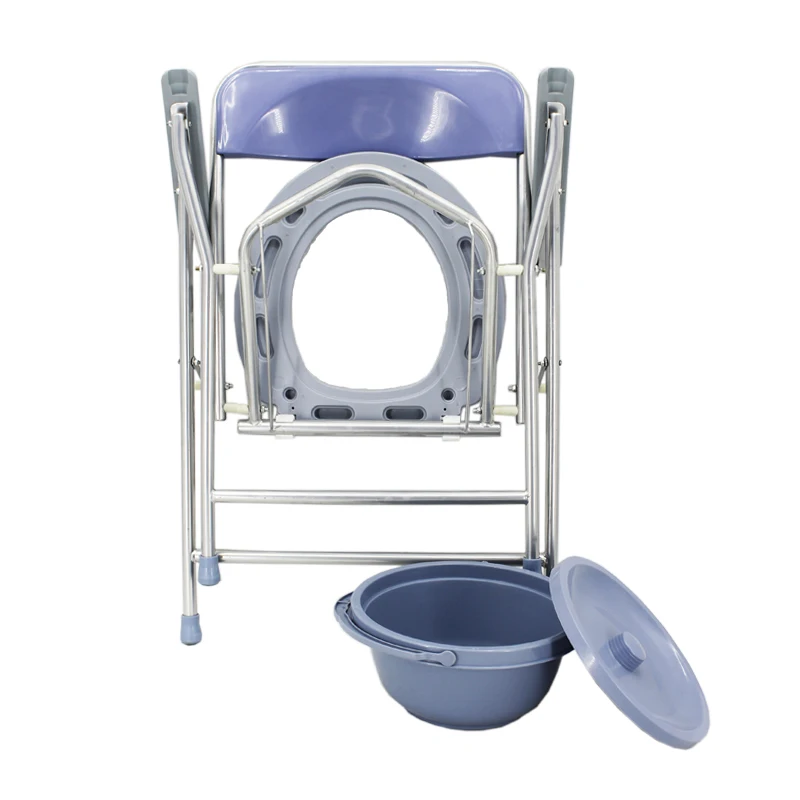 China Hot Sale Hospital Bathroom Folding Toilet Chair/ Commode Chair/Potty Chair Adult For Elderly With Seat