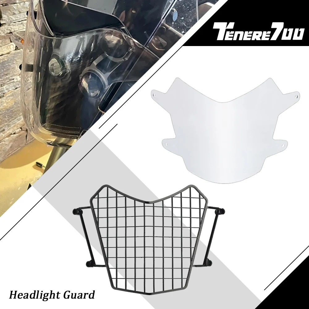 

2022 2023 2024 Motorcycle Accessories Headlight Grill Guard Protection Cover Protector FOR YAMAHA TENERE 700 WOLD RAID Tenere700