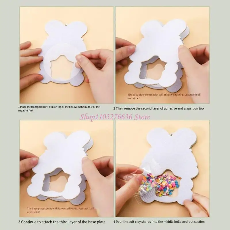 

R6FD шейкер с животными, кулон, наборы для рукоделия, игрушка с нетканым материалом, брелок ручной работы, украшение для детей,