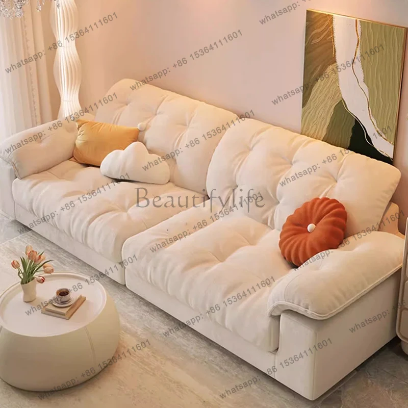 

White Cream Living Room Sofas Modern Long Designer Comfortable Salon Living Room Sofas Big Size Koltuk Takımı Unique Furniture