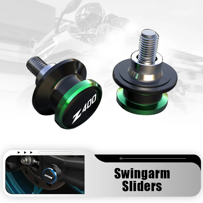 

8MM Motorcycle CNC Swingarm Spools Stand Screws Slider For Kawasaki Z400 2018 2019 2020 2021 2022 2023 Z 400 NINJA400 Ninja 400