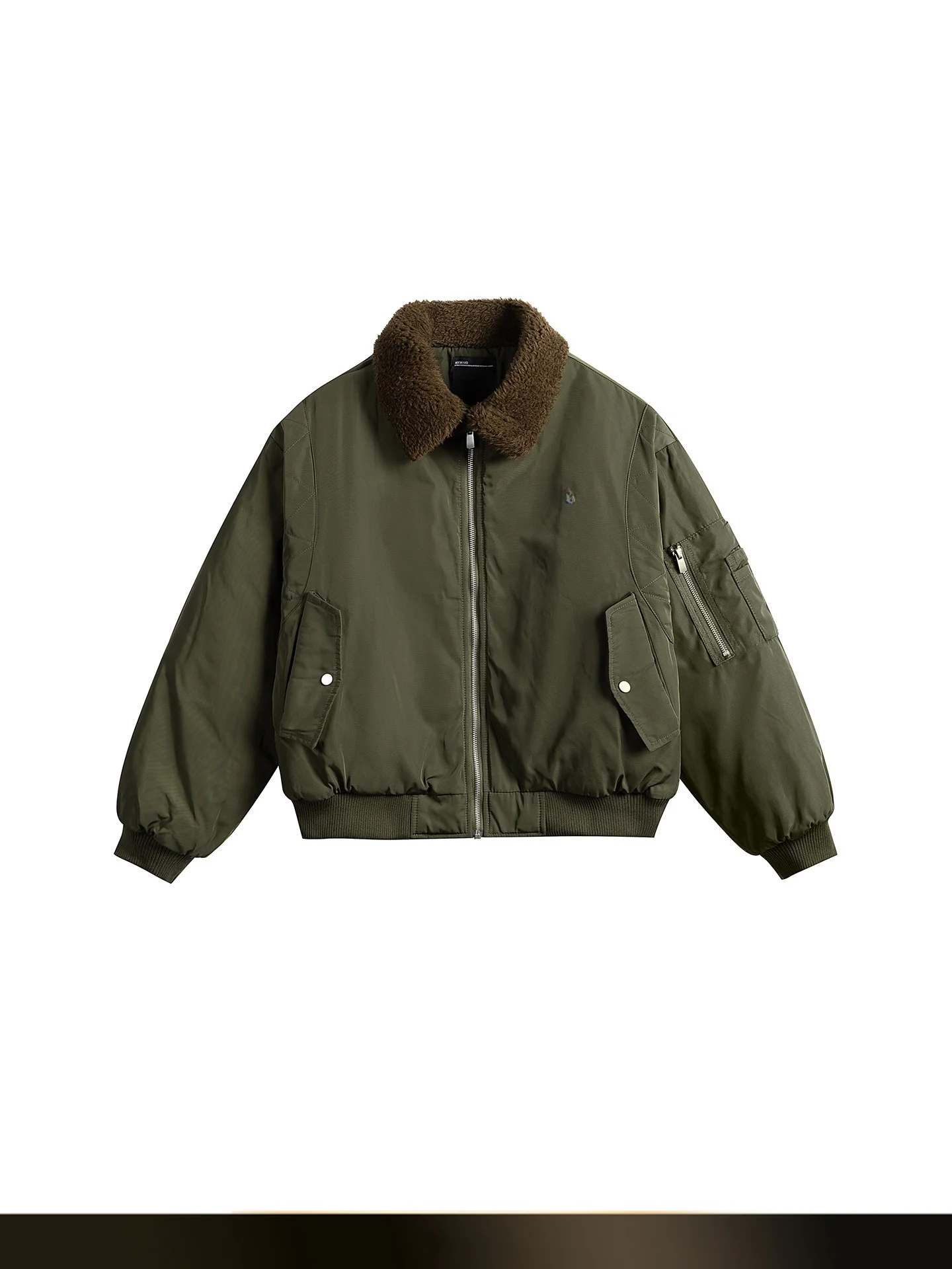 

Ретро-куртка Nted в японском стиле с воротником из овечьей шерсти, пэчворк, короткая, хлопковая, зимняя, для активного отдыха, водонепроницаемая, в стиле милитари