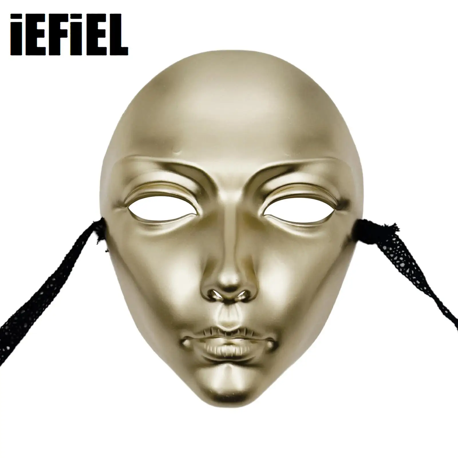 

Хэллоуин Таинственный чехол для лица Опора Унисекс Пластиковая видимая маска Самозавязанный ремешок Аксессуары для костюмов Мяч Маскарадная вечеринка Маска