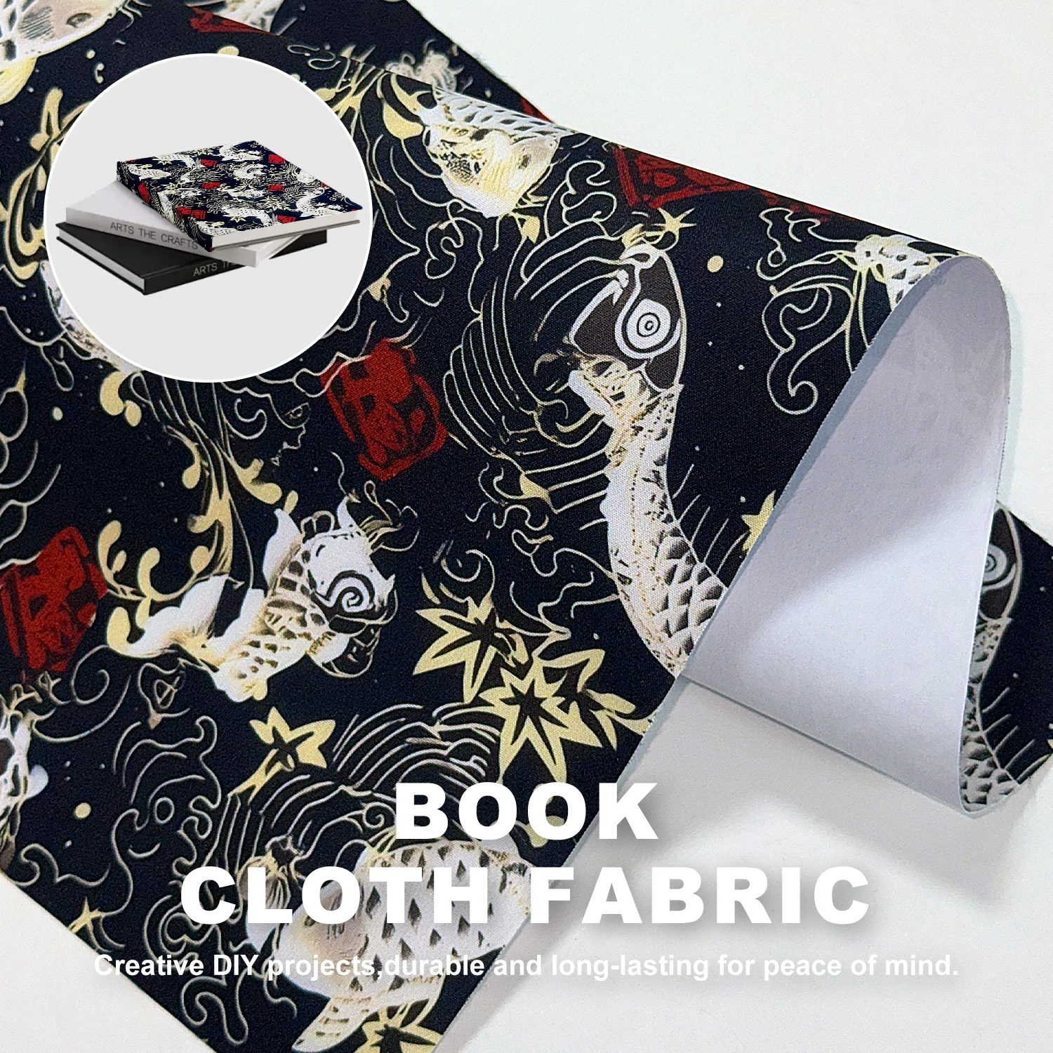 

30x200 см ткань для обложки книги с рисунком кои, ткань для упаковки книг для упаковки подарков, бумага для украшения фоторамки, крафт-бумага «сделай сам»