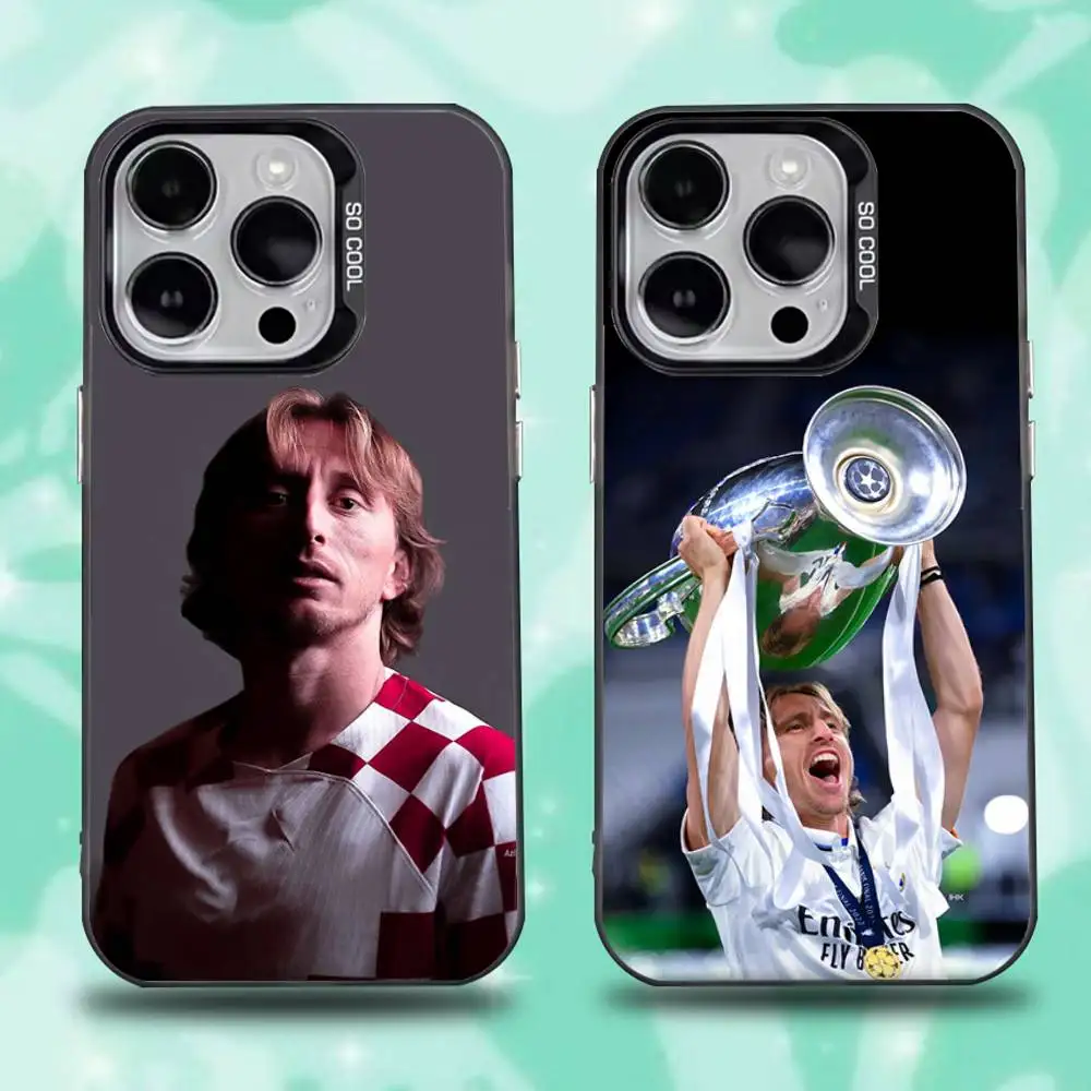 

L-Luka M-Modric Phone Case For iPhone 16,15,14,13,12,11,Pro,Max,Plus,Mini,XS,SE Anti Fall Black Matte Hard Bumper
