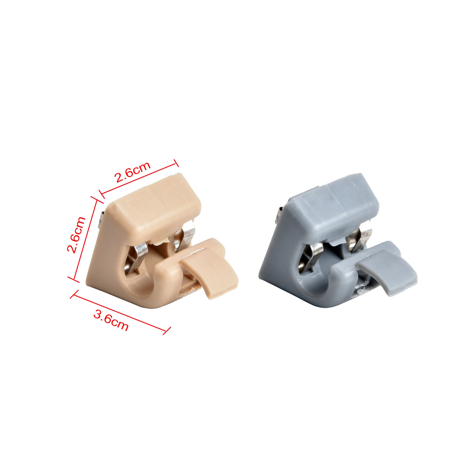 2PCS Car Sun Visor Snap ABS 12681000127101 For Mercedes W123 W124 W126 W140 W201 Sun Visor Clips Holders