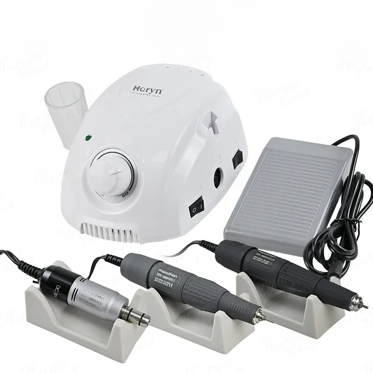 

Premium 65W Lab Electric Micro Motor Machine Control Box 33E/MH37LN Handle 35K/45K/50K Polishing Nail Drill Nail File Tools