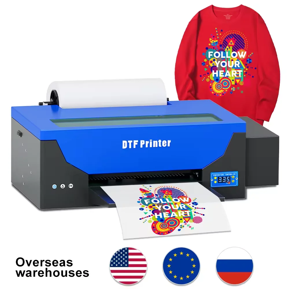 

USA WAREHOUSE SHIPPING A3 HOT SALES R1390 DTF Printer Transfer Garment Hoodies T-shirt Printing Machine
