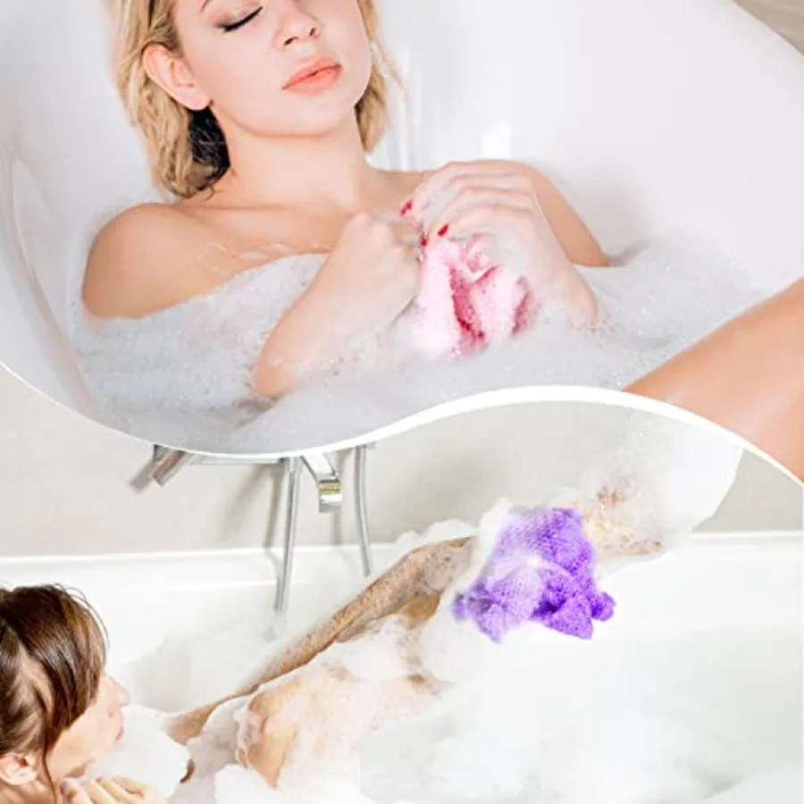 African Net Sponge African Exfoliating Net African Bath Sponge African Scrubbing Long Net Rag African Wash Net Shower Body Scru view 5