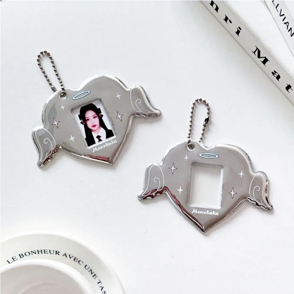 

Korea Silver Star 1-inch KPOP Card Cover Pendant Cute Photo Hard Card Cover Cartoon PVC Idol Photo Card Cover Girls Decoration