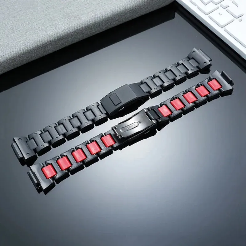 DW-H5600 Composite Plastic steel Watch band for Casio G-Shock 3516 DW-H5600MB Replacement Lightweight Bracelets Men Black 18mm