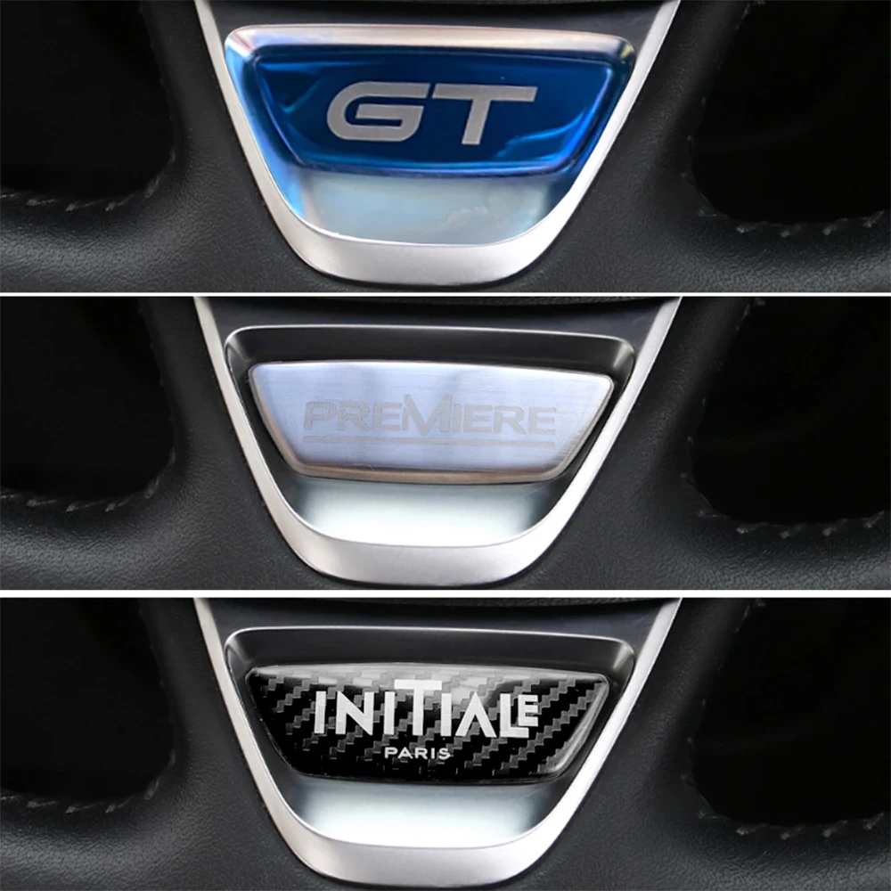 Lenkrad-Emblem-Aufkleber für die untere Verkleidung für Renault Megane 4, Scenic Talisman Espace 5, Koleos, QM6, Kadjar