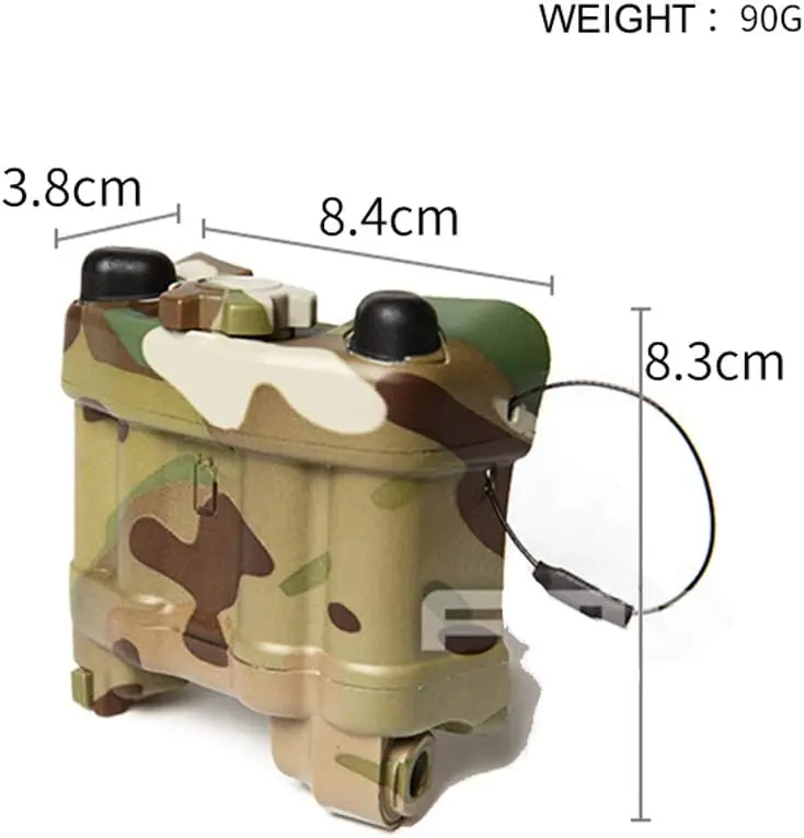 FMA Tactical Paintball NVG AN/PVS-31 Helmet Battery Box Dummy Model No Function Case