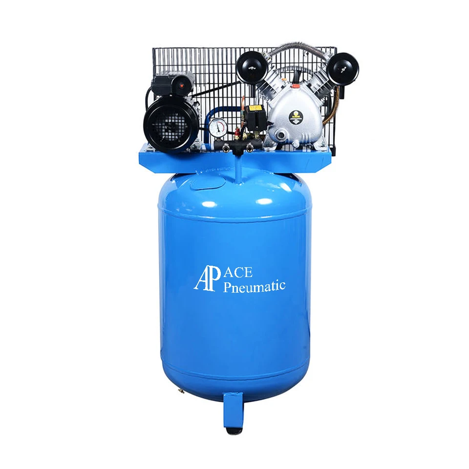 

Portable Belt Driven Industrial 50l/100l/150l/200l 3hp 7kw Vertical Air Compressor V-0.25/8