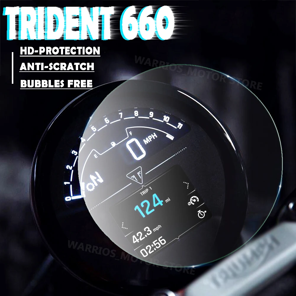 

Motorcycle Accessories electronic dashboard HD protective film Scratch Film Screen Protector For Triumph Trident 660