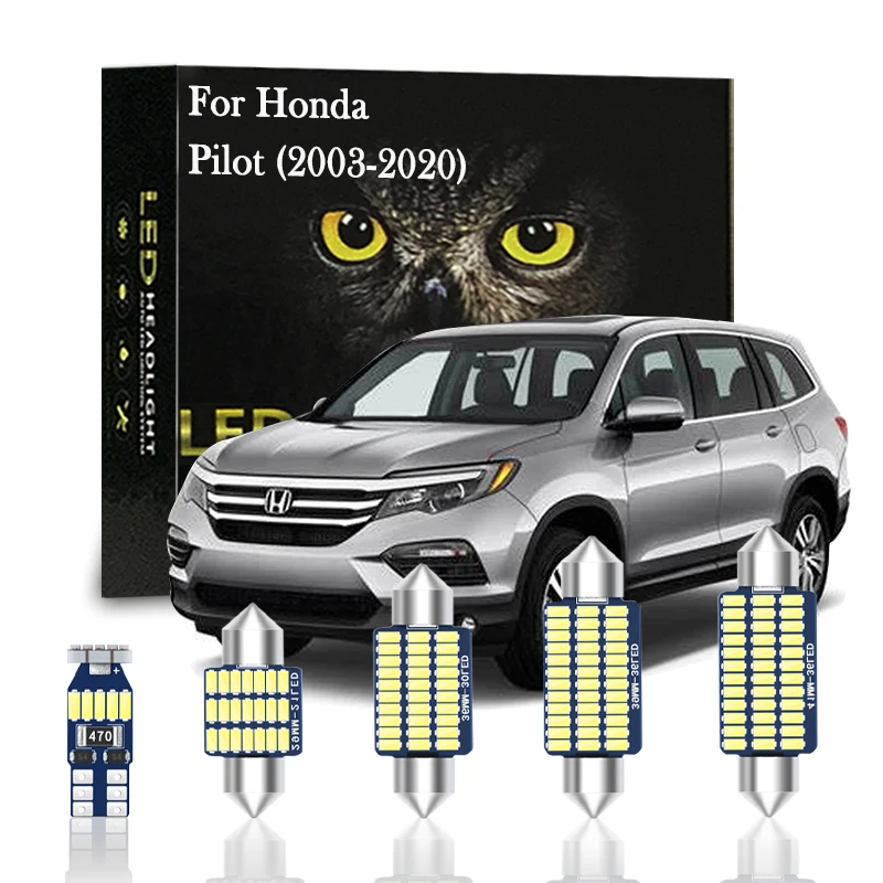 

Светодиодная лампа Canbus для салона Honda Pilot 2003-2014 2015 2016 2017 2018 2019 2020, автомобильные аксессуары, купольная лампа для багажника