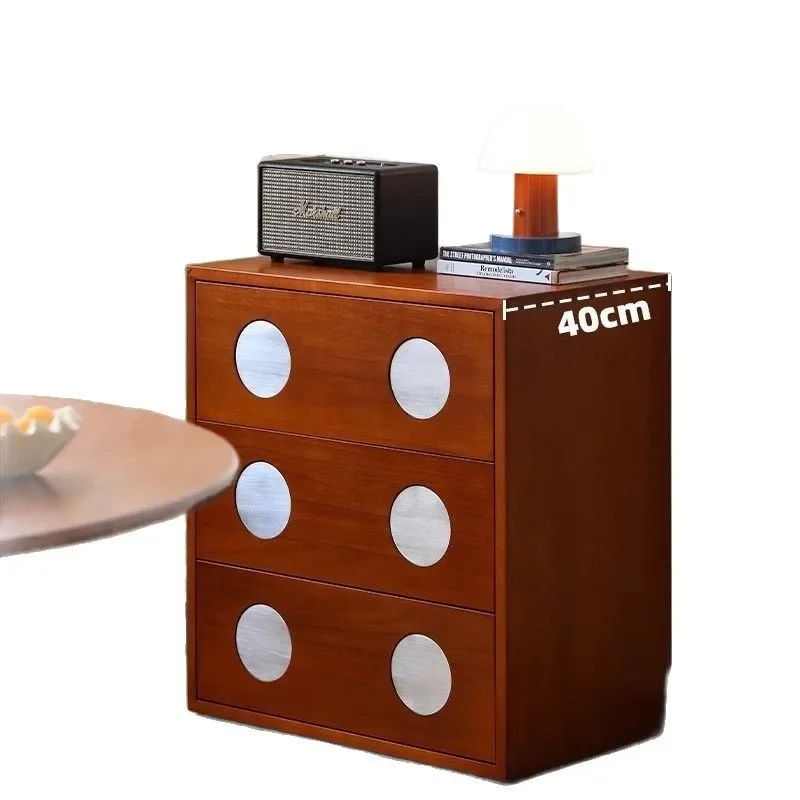 New medieval chest, floor-to-ceiling locker, sofa side cabinet, bedroom bedside table, three-bucket small apartment