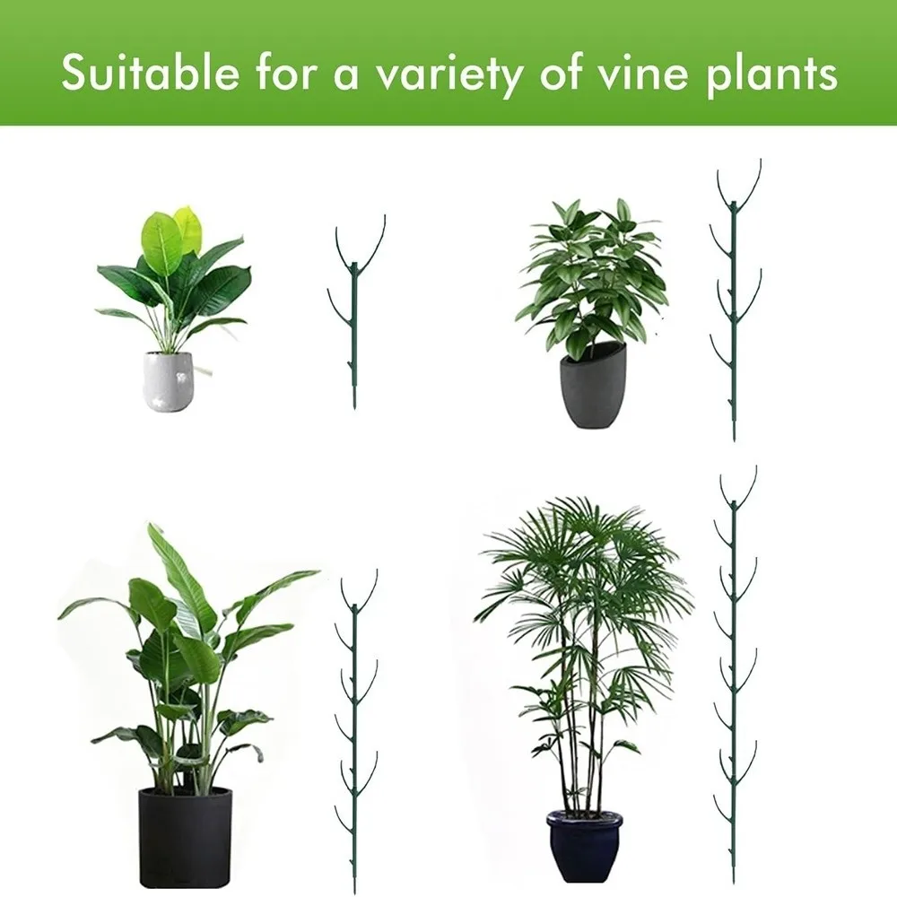 3/5PCS New Stackable Plant Support Frame Weather-resistant Twig Trellis Plant Cage Detachable Plant Growth Stakes Potted Plant