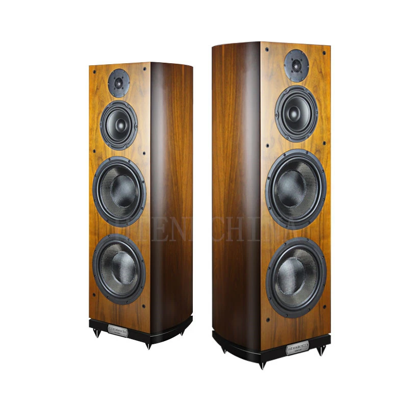 DHY-04 HIFI Home Dual 10 inch Wood Passive Loudspeaker Triple Division Subwoofer Sound System 4-8Ω/150W-300W