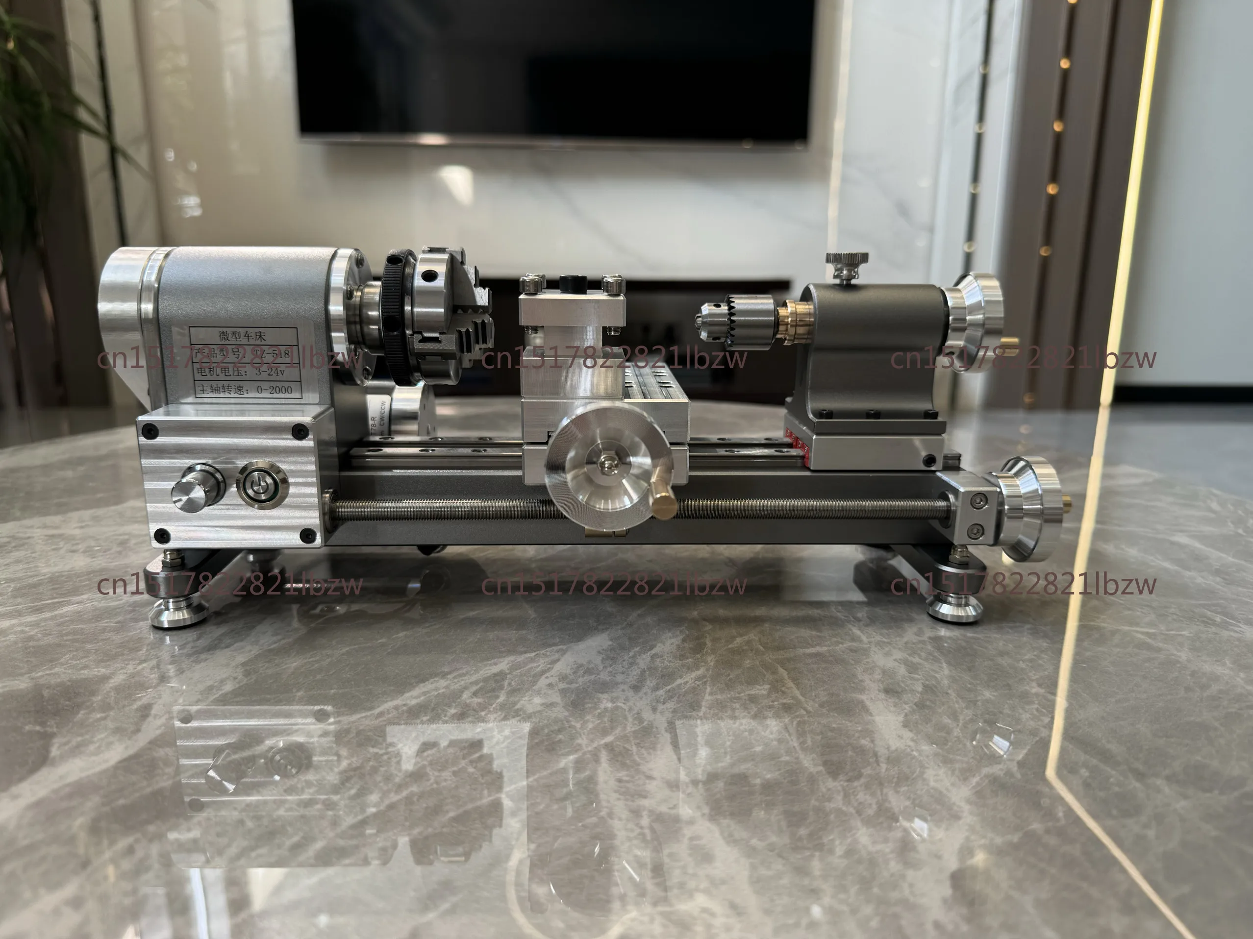 Micro Lathe, Chuck Diameter 50mm Through Hole 9mm, 330x150x120mm, Mini Lathe