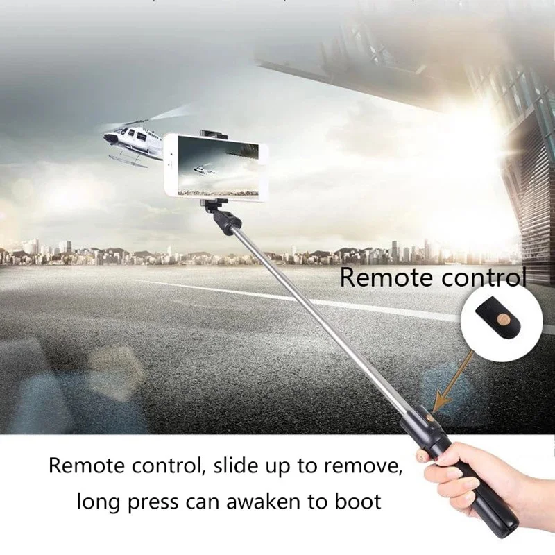 the Bluetooth Selfie Stick Can Be Converted Into a Tripod Portable and Suitable for Mobile Phone Selfie Recording,White