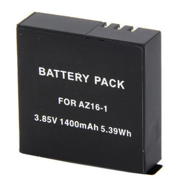 بطارية 3.85 فولت 1400 مللي أمبير AZ16-1 لكاميرا الحركة Xiao Yi 4K - متوافقة مع الجيل الثاني من Yi