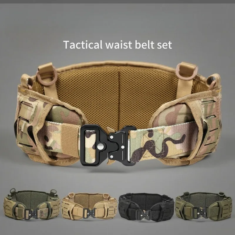 

Tactical Belt - Multi-Purpose Nylon Webbing for Men & Women, Heavy Duty Canvas Strap for Jeans & Outdoor Sports, Luxury Buckle