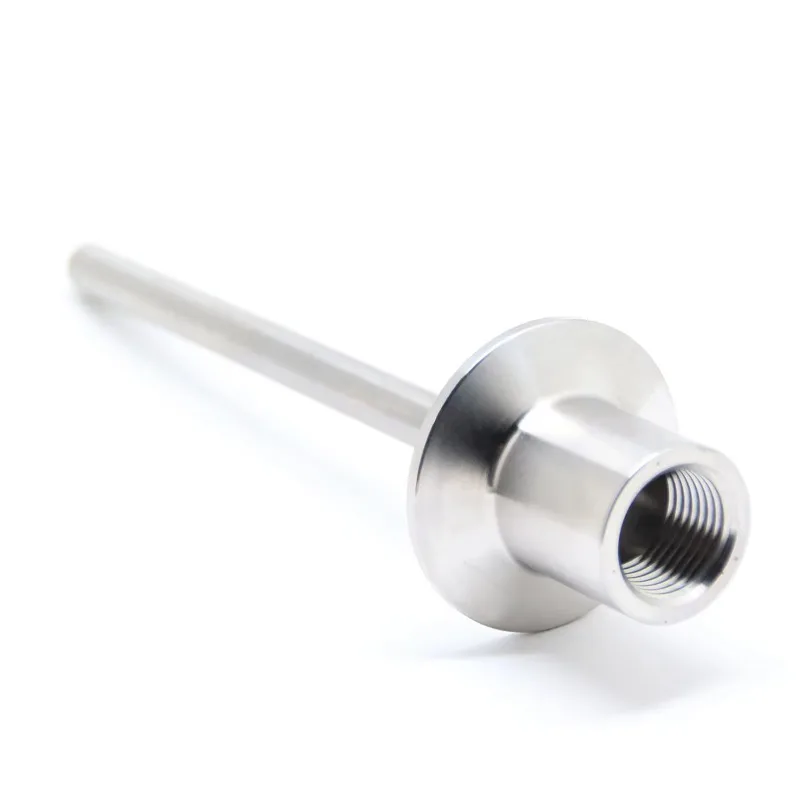 

SS304 Stainless Steel Thermowell Spot Goods TC 50.5mm Female NPT 1/2" Sanitary Thermometric Well Temperature Sensors 6"Fitting