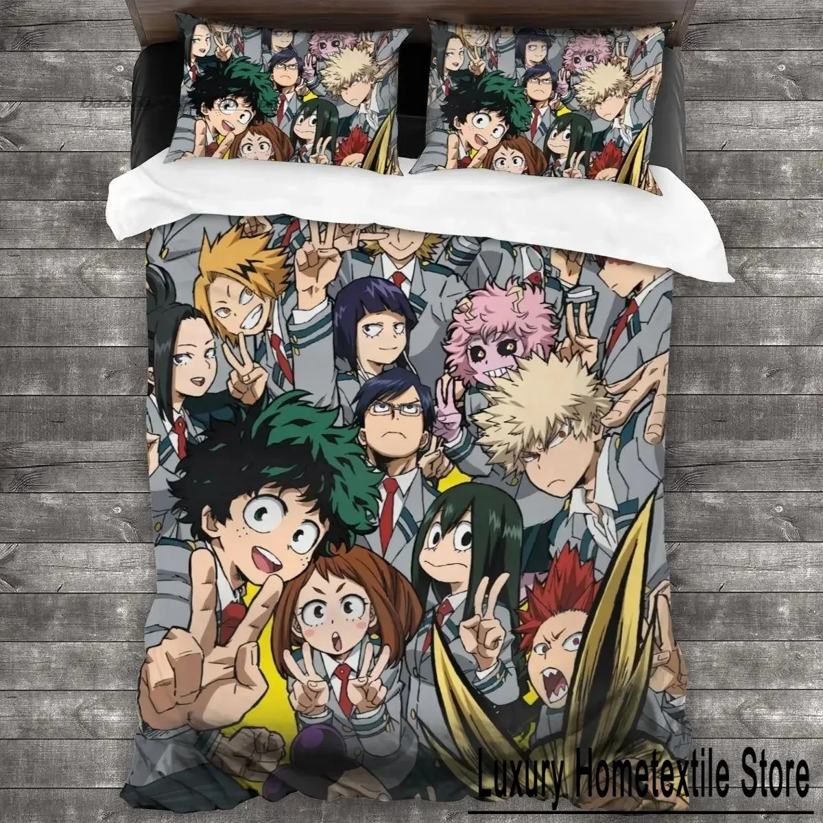 Fashion 3D Print Anime My Hero Academia Bedding Set Single Twin Full Queen King Size Bed Set Adult Boys Bedroom Duvet cover Sets