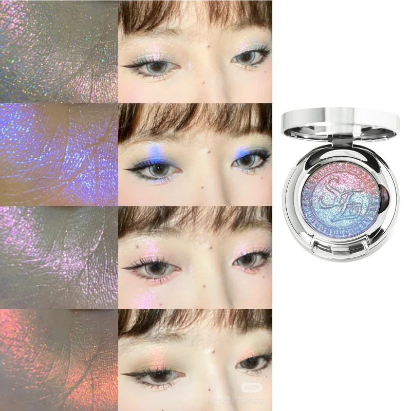 SheenEffect Single Chameleon Eyeshadow Shimmer Glitter Powder Multichrome Duochrome Highlighter for Eye Makeup