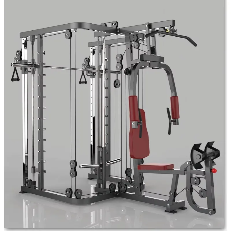 جهاز تدريب صالة الألعاب الرياضية متعدد الوظائف للاستخدام المنزلي، معدات رياضية متعددة لممارسة التمارين الشاملة للعضلات #3