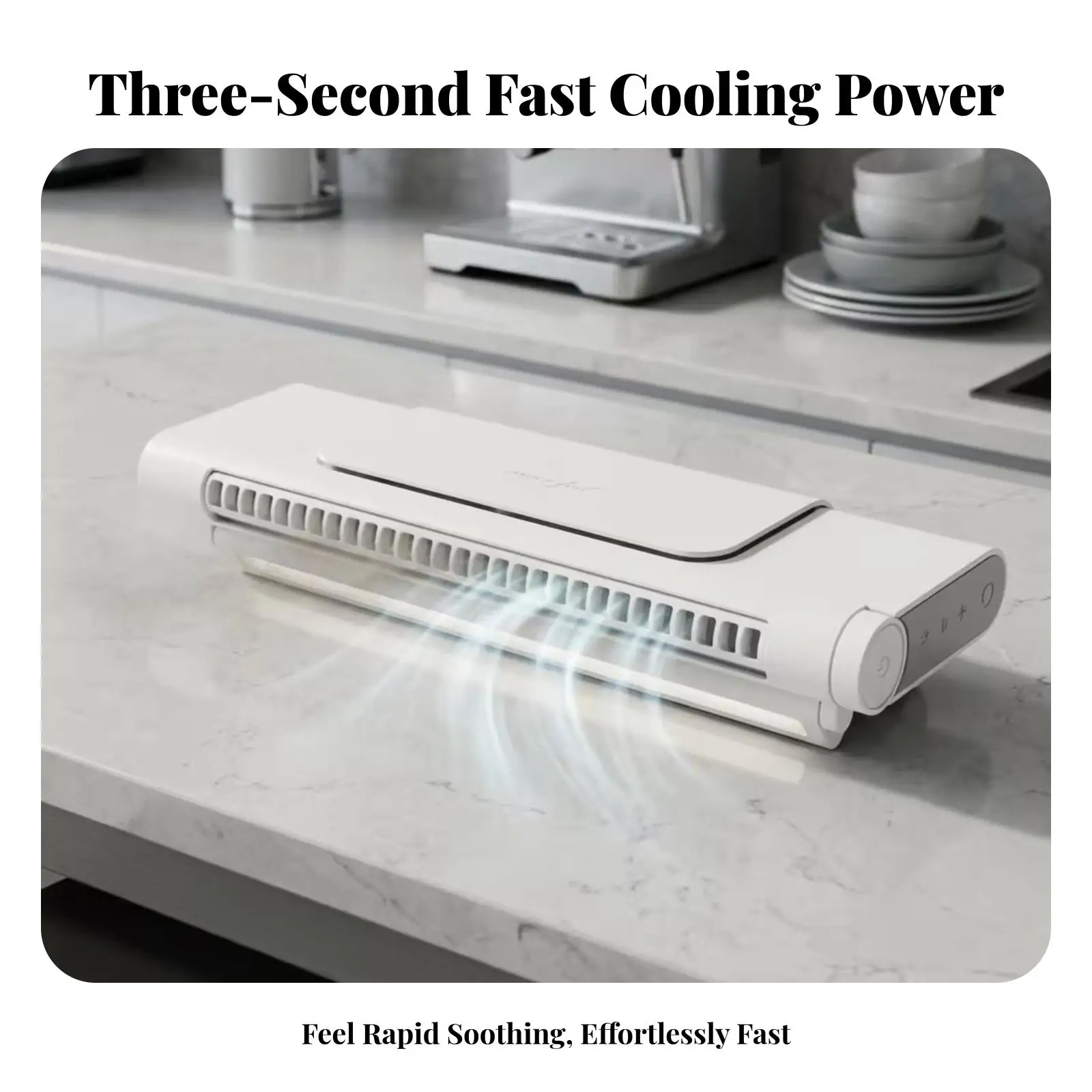Silent Rechargeable Desk Fan That Attaches to Screen with Built in Light for Workspace Cooling Compact ABS Design