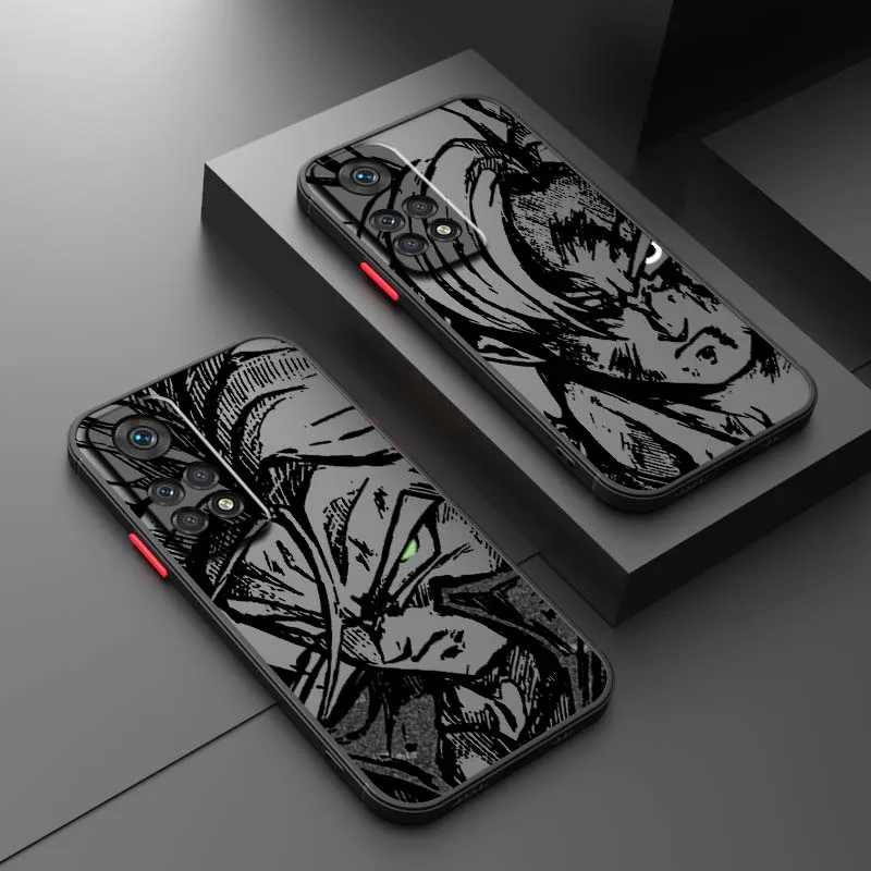 

Creative Dragon Ball Line Cool Phone Case For Xiaomi Redmi Note 14 13R 13 12 12S 11 12T 11S 11T 10 Pro Plus Frosted Translucent