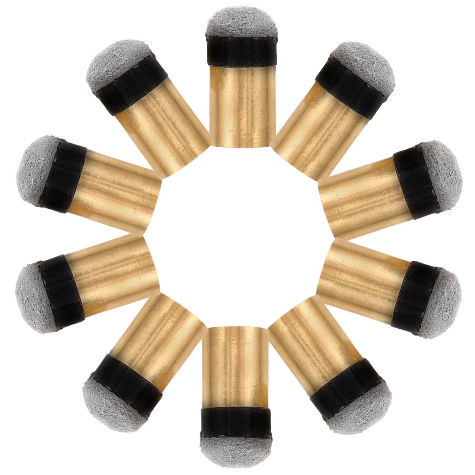 

10 Pcs Replaceable Cue Tips Billiard Pool Snooker Small Size Lightweight Portable Supplies Cues Parts Accessories