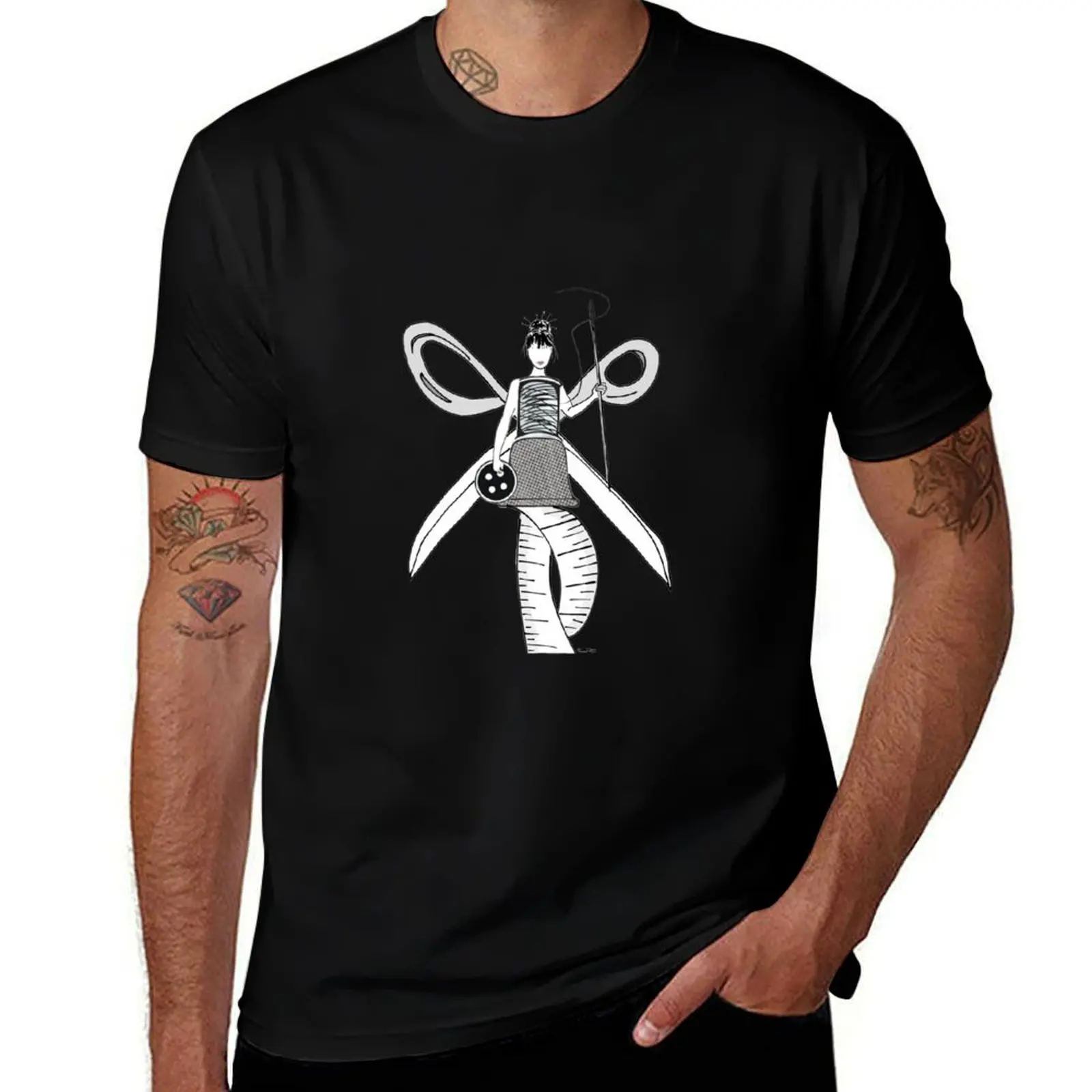 

Sewing Angel T-Shirt man t shirts for men casual t shirts for man cotton man t shirt designer T-Shirt