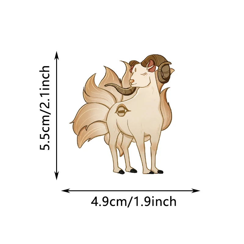 50PCS Cartoon Shan Hai Jing Stickers Decorative Guitar Notebook Stationery Guitar PET Transparent Waterproof Decals Kid Toy Gift